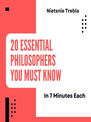 cover image of 20 Essential Philosophers You Must Know in 7 Minutes Each